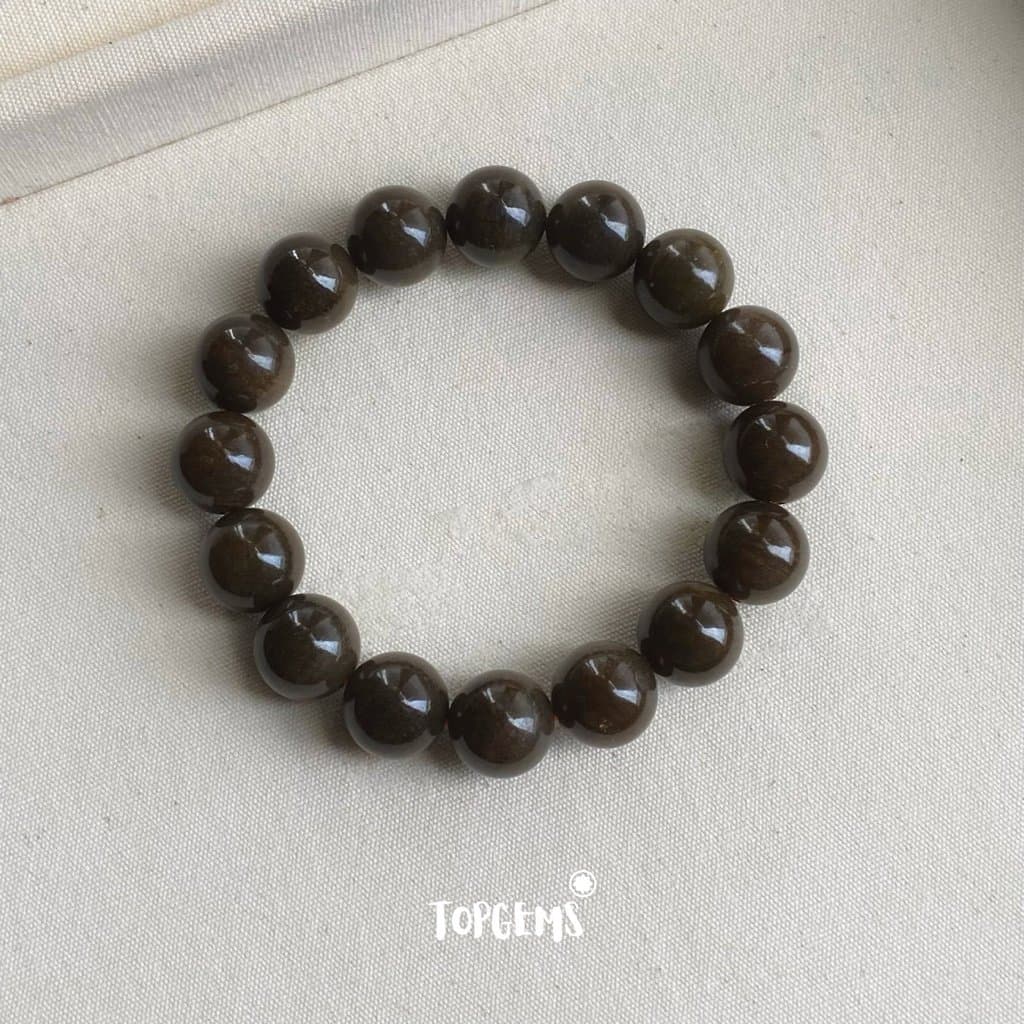 Vòng Tay Chuỗi Mật Ngọc Hoà Điền Tự Nhiên 12 Li TOPGEMS - Vòng Tay Chuỗi Ngọc Nam Nữ Đều Đeo Được - SHIP HOẢ TỐC CÓ HỘP VA126 - Ảnh bìa
