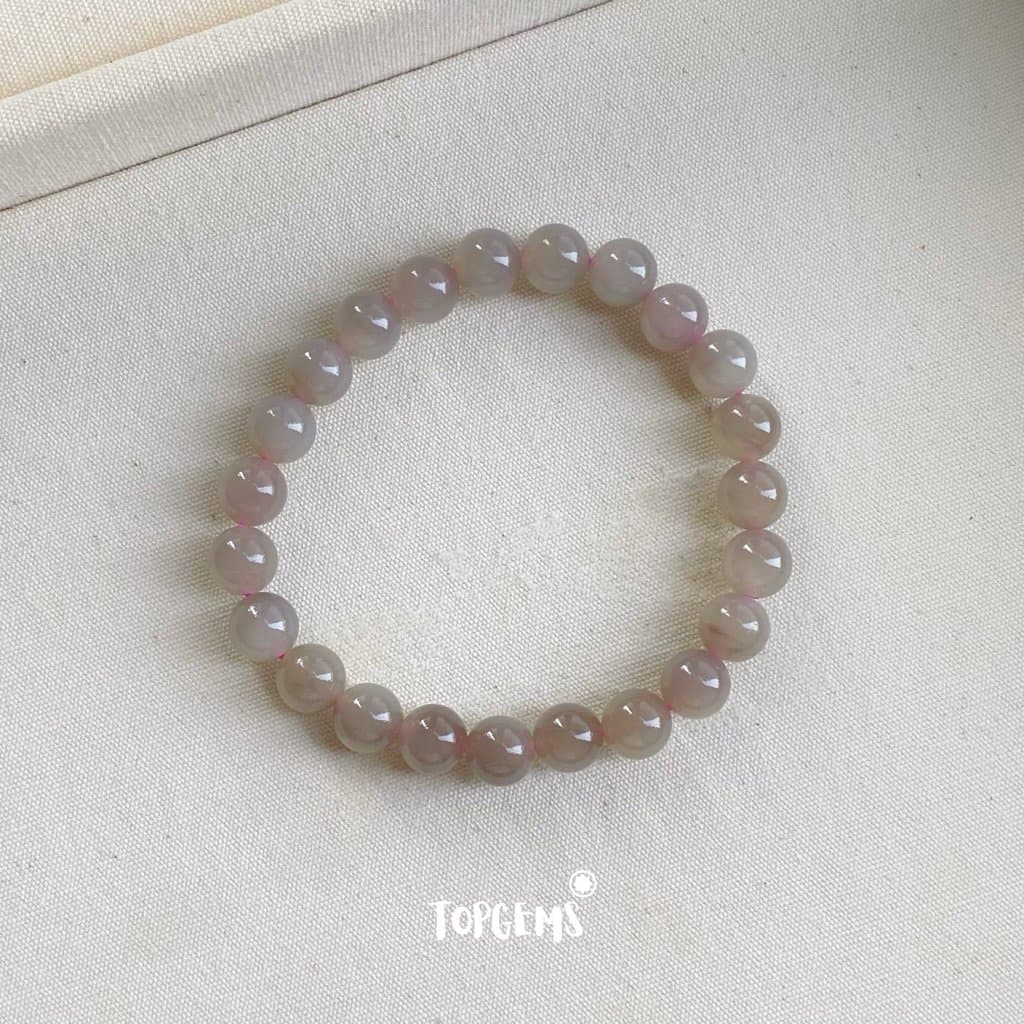 Vòng Chuỗi Ngọc Hoà Điền Yên Tử 8mm Tự Nhiên TOPGEMS - SHIP HOẢ TỐC TẶNG KÈM HỘP VA160 - Ảnh bìa